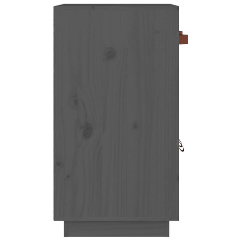 vidaXL Sideboard Grey 65.5x40x75 cm Solid Wood Pine