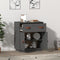 vidaXL Sideboard Grey 65.5x40x75 cm Solid Wood Pine