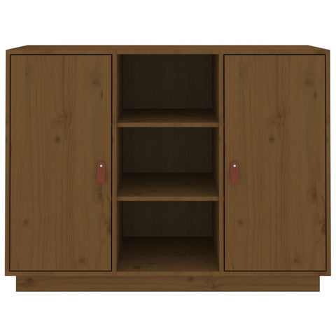vidaXL Sideboard Honey Brown 100x40x75 cm Solid Wood Pine