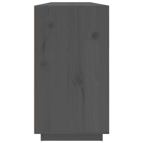 vidaXL Sideboard Grey 100x40x75 cm Solid Wood Pine