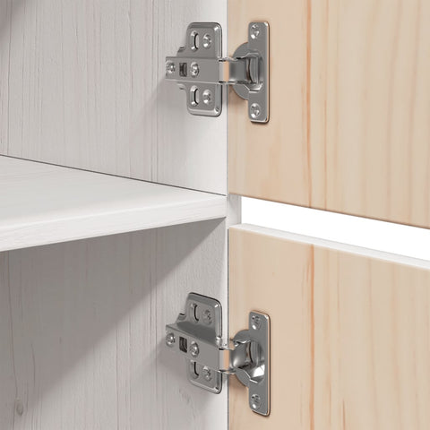 vidaXL Highboard White 34x40x108.5 cm Solid Wood Pine