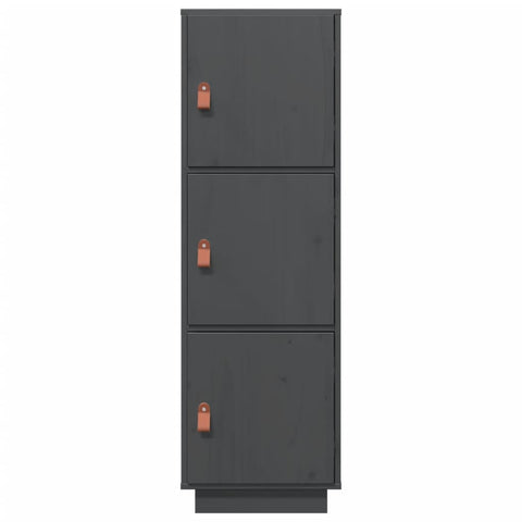 vidaXL Highboard Grey 34x40x108.5 cm Solid Wood Pine