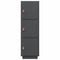 vidaXL Highboard Grey 34x40x108.5 cm Solid Wood Pine