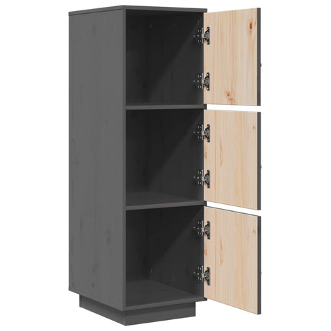 vidaXL Highboard Grey 34x40x108.5 cm Solid Wood Pine