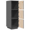 vidaXL Highboard Grey 34x40x108.5 cm Solid Wood Pine