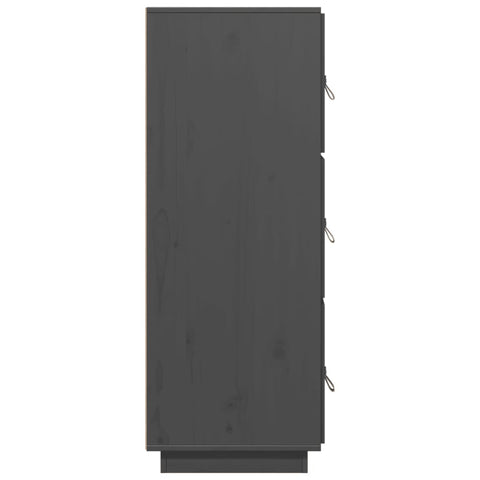 vidaXL Highboard Grey 34x40x108.5 cm Solid Wood Pine