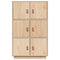 vidaXL Highboard 67x40x108.5 cm Solid Wood Pine