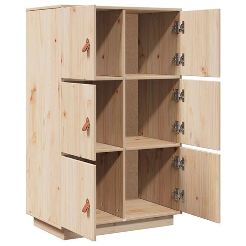 vidaXL Highboard 67x40x108.5 cm Solid Wood Pine