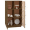 vidaXL Highboard Honey Brown 67x40x108.5 cm Solid Wood Pine