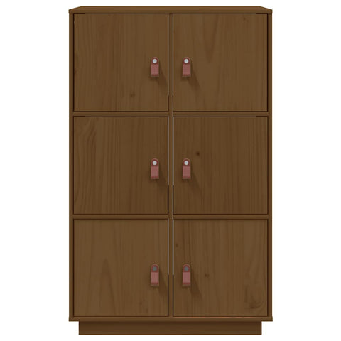 vidaXL Highboard Honey Brown 67x40x108.5 cm Solid Wood Pine