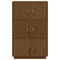 vidaXL Highboard Honey Brown 67x40x108.5 cm Solid Wood Pine