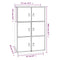 vidaXL Highboard Honey Brown 67x40x108.5 cm Solid Wood Pine