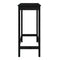 vidaXL Bar Table Black 100x50x110 cm Solid Wood Pine