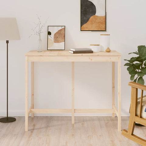 vidaXL Bar Table 140x80x110 cm Solid Wood Pine