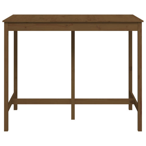 vidaXL Bar Table Honey Brown 140x80x110 cm Solid Wood Pine