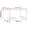 vidaXL Coffee Table Grey 110x55x45 cm Solid Wood Pine