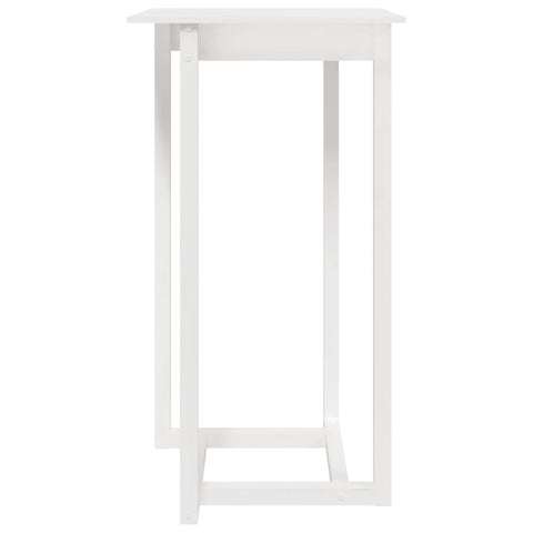 vidaXL Bar Table White 60x60x110 cm Solid Wood Pine