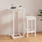 vidaXL Bar Table White 60x60x110 cm Solid Wood Pine