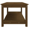 vidaXL Coffee Table Honey Brown 110x55x45 cm Solid Wood Pine