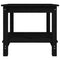 vidaXL Coffee Table Black 50x50x45 cm Solid Wood Pine