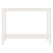 vidaXL Console Table White 110x40x80 cm Solid Wood Pine
