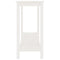 vidaXL Console Table White 110x40x80 cm Solid Wood Pine