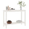 vidaXL Console Table White 110x40x80 cm Solid Wood Pine