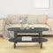 vidaXL Coffee Table Grey 110x55x45 cm Solid Wood Pine