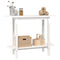 vidaXL Console Table White 110x40x80 cm Solid Wood Pine