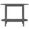 vidaXL Console Table Grey 110x40x80 cm Solid Wood Pine