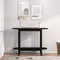 vidaXL Console Table Black 110x40x80 cm Solid Wood Pine