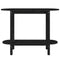 vidaXL Console Table Black 110x40x80 cm Solid Wood Pine