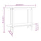 vidaXL Console Table Black 110x40x80 cm Solid Wood Pine