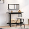 vidaXL Console Table Black 110x40x80 cm Solid Wood Pine