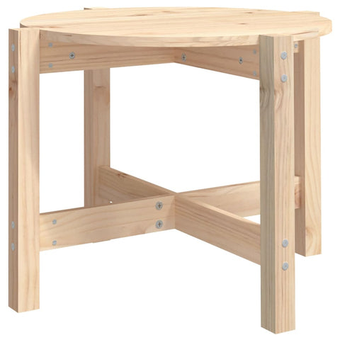 vidaXL Coffee Table Ø 62.5x45 cm Solid Wood Pine