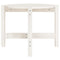 vidaXL Coffee Table White Ø 62.5x45 cm Solid Wood Pine