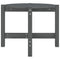 vidaXL Coffee Table Grey Ø 62.5x45 cm Solid Wood Pine