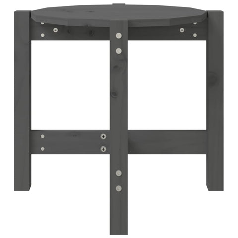 vidaXL Coffee Table Grey Ø 52.5x45 cm Solid Wood Pine