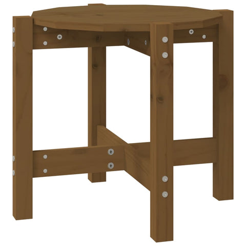 vidaXL Coffee Table Honey Brown Ø 52.5x45 cm Solid Wood Pine