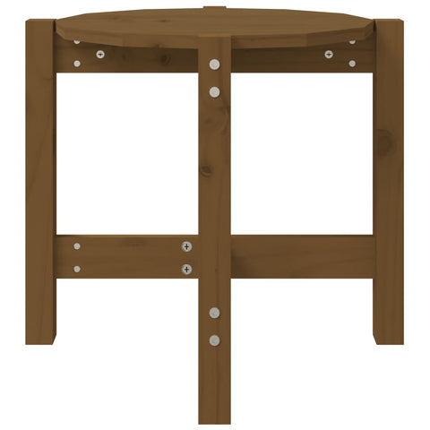 vidaXL Coffee Table Honey Brown Ø 52.5x45 cm Solid Wood Pine