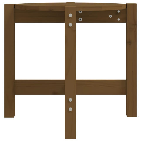 vidaXL Coffee Table Honey Brown Ø 52.5x45 cm Solid Wood Pine