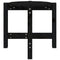 vidaXL Coffee Table Black Ø 52.5x45 cm Solid Wood Pine