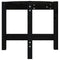 vidaXL Coffee Table Black Ø 52.5x45 cm Solid Wood Pine