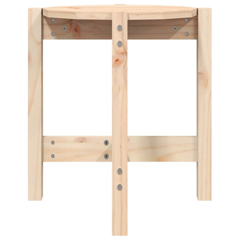 vidaXL Coffee Table Ø 42.5x45 cm Solid Wood Pine