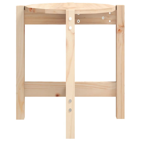 vidaXL Coffee Table Ø 42.5x45 cm Solid Wood Pine