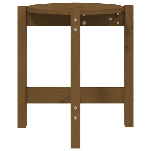vidaXL Coffee Table Honey Brown Ø 42.5x45 cm Solid Wood Pine