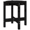 vidaXL Coffee Table Black Ø 42.5x45 cm Solid Wood Pine