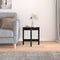 vidaXL Coffee Table Black Ø 42.5x45 cm Solid Wood Pine