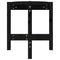 vidaXL Coffee Table Black Ø 42.5x45 cm Solid Wood Pine