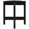 vidaXL Coffee Table Black Ø 42.5x45 cm Solid Wood Pine